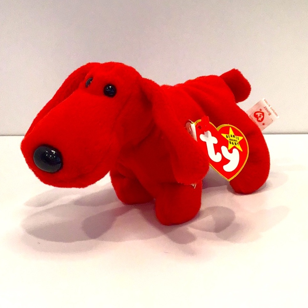 🦄 1996 TY “Rover” Beanie Baby Red Dog NWT - Picture 4 of 10